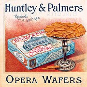 Advertising for Huntley & Palmers wafers c. 1890 Opera wafers huntleypalmers ad.jpg