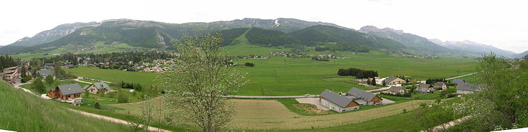 Vue générale sur le territoire de Lans-en-Vercors.