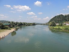 The Sana river at its mouth in Novi Grad