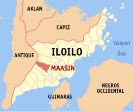 Maasin na Iloilo Coordenadas : 10°53'N, 122°26'E