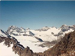 Silvretta – skupina vrcholu Piz Buin