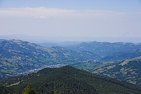 Панорамний вид на село Руська Поляна