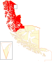 Vị trí trong vùng Magallanes và Antartica Chilena