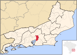 Localização de Guapimirim no Rio de Janeiro