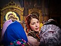 Russian women in Trinity Lavra of St. Sergius