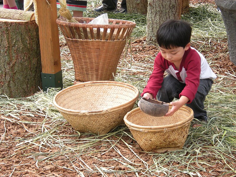 File:Seattle Pagdiriwang - child playing with rice.jpg