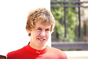 Sebastian Vettel during Red Bull 3D Race in Cr...