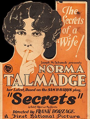 Description de l'image Secrets (First National, 1924) Window Card (cropped).jpg.