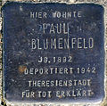 Stolperstein für Paul Blumenfeld (Robert-Heuser-Straße 3)