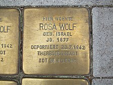 Stolperstein für Rosa Wolf in Hannover