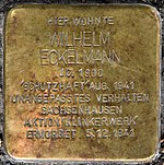 Stolperstein für Wilhelm Eckelmann