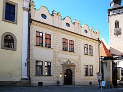 Univerzitní centrum Telč z náměstí Zachariáše z Hradce