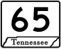 State Route 65 primary marker