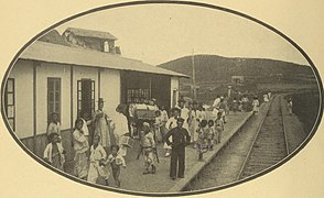 La gare en 1908.