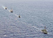 with BRP Pangasinan (PS-31), USS Chung-Hoon (DDG-93), and USS Howard (DDG-83) at CARAT Philippines 2011 exercise with the US Navy.