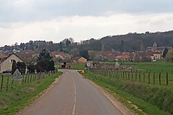 Skyline of Velleguindry-et-Levrecey