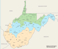 Західна Вірджинія, 3 округи