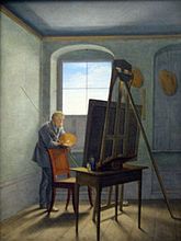 Kersting: Caspar David Friedrich in seinem Atelier, 1819