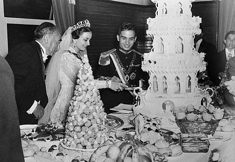 Casamento de Hussein da Jordânia e Dina Abdul-Hamid em 18 de abril de 1955