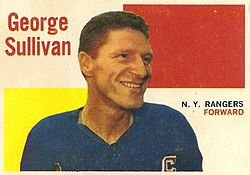 Sullivan vuoden 1960 Topps jääkiekkokortissa