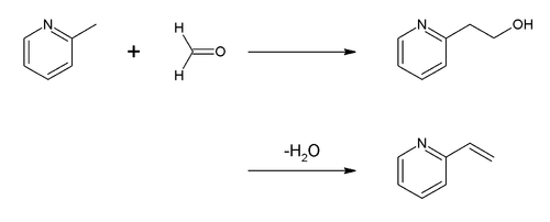 Synthese van 2-vinylpyridine