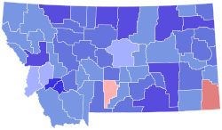 2002 United States Senate election in Montana results map by county.svg