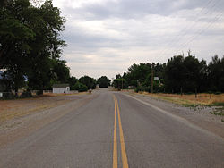 Nevada State Route 895 in Preston, July 2014