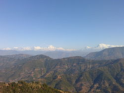 A view of Dhaulagiri from the Satpokharee valley
