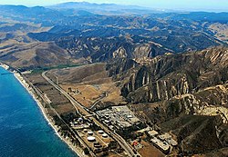 Gaviota Coast, including the oil installation and much of Gaviota State Park, 2009