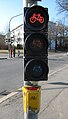 Semáforo para ciclistas en Sindelfingen, Alemania.