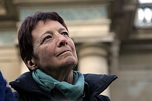 Arlette Laguiller, femme politique française. (définition réelle 3 007 × 2 007)