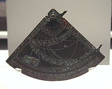 Astrolabe quadrant, England, 1388 Astrolabe quadrant England 1388.jpg