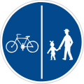 C 10a: Separated pedestrian and cycle path