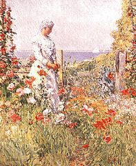 Celia Thaxter in her Garden, 1892