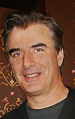 Chris Noth (pictured) portrayed Detective Mike Logan from Law & Order's inception in 1990 until the fifth season, then portrayed him in a Law & Order television movie in 1998, and an episode in the previous season. ChrisNoth (cropped).jpg