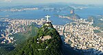 Idag firar Brasilien, världens till ytan femte största land, sin nationaldag: På bilden syns den ikoniska statyn Cristo Redentor i Rio de Janeiro.