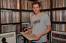 Kallman and some of the records from his extensive collection Craig Kallman Atlantic Records 1.jpg