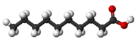 Structure de l'acide caprique