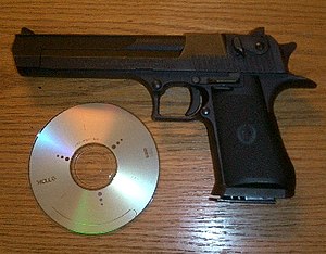 A Desert Eagle chambered in .357 Magnum, with ...