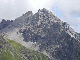 Vue depuis l'Ansbacher Hütte.