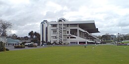 Tribunes van de Ellerslie Racecourse