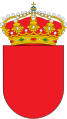 Escudo de medio punto de 500x600 px y corona real cerrada con perlas