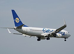 Eine Boeing 737-800 der Eurocypria