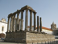 Évora ókori római temploma