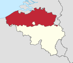 Location of Flemish Region