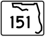 State Road 151 marker