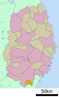 Location of Fujisawa in Iwate Prefecture