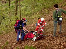 Rescue rope training Gebirgstrage02 Patient Seilsicherung-2.jpg