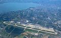 Aeroporto, Grand-Saconnex, o lago e Genebra