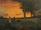 George Inness, Zachód słońca w Montclair, 1885